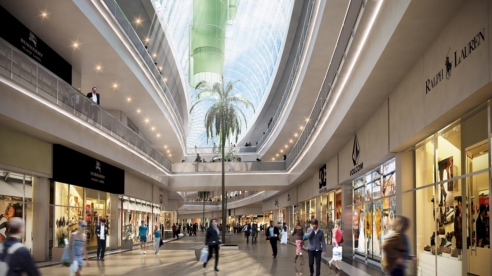 Boutiques de Centre commercial - Image int&eacute;rieure