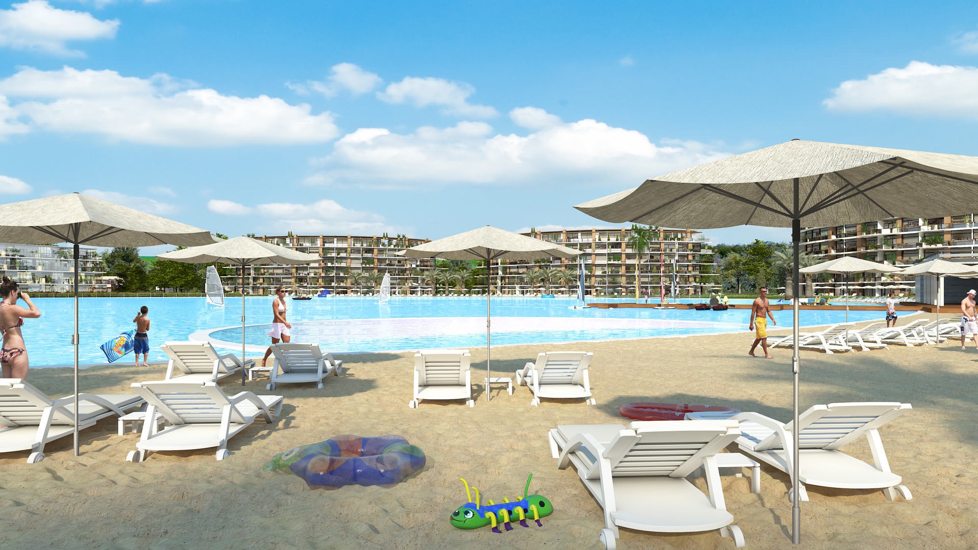 Terralagos plage - Image 3d ext&eacute;rieure