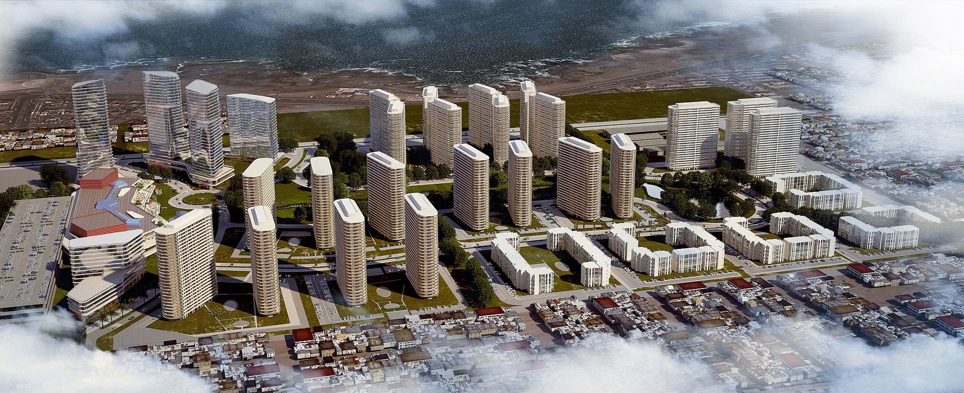 Quartier r&eacute;sidentiel - PERSPECTIVE 3D